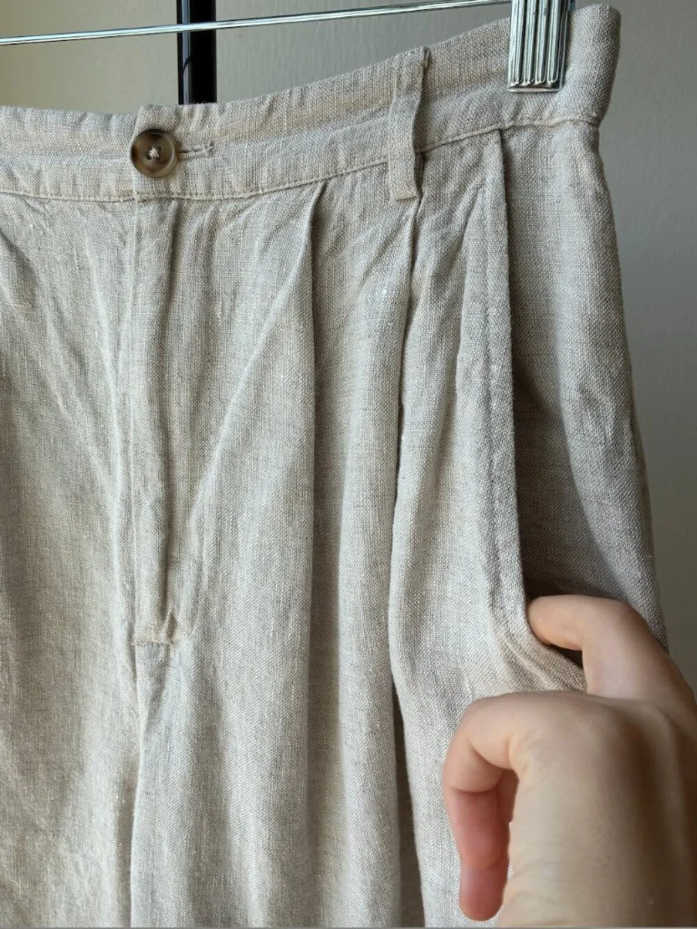 Reformation Mason Linen Pants - Size 4
